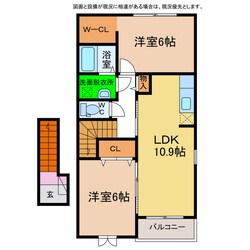 ミルト住吉Ⅲの物件間取画像